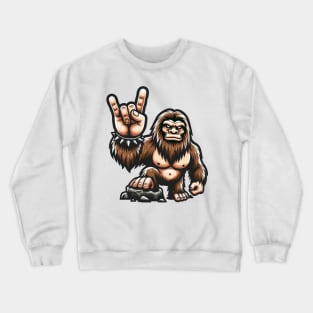 Rock On Bigfoot Crewneck Sweatshirt